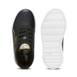 Tenis Puma Carina 2.0 Negro y Dorado Infantiles