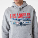 New Era Sudadera Los Angeles Dodgers Mlb Graphic Gris
