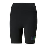 Short Leggings ESS+Rainbow Puma Negro Dama