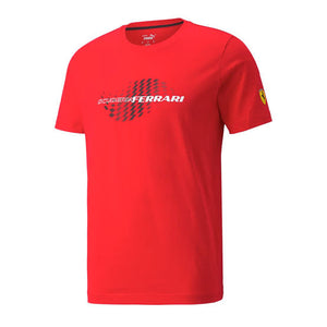 Tshirt Ferrari Race Chckrd Flag Tee Rosso Corsa Caballero