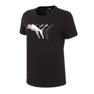 Playera Negra Puma Power Graphic Tee Dama