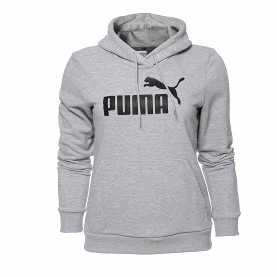 Hoodie ESS Logo Puma Gris Dama
