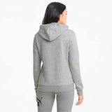 Hoodie ESS Logo Puma Gris Dama